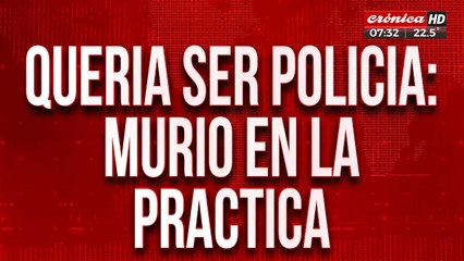 Entrenamiento y muerte: mujer policía murió en medio de una práctica