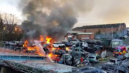 Fire breaks out at Preston scrap yard, Monday, Novembe 27, 2023