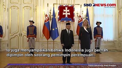 Wapres Ma'ruf Bertemu Presiden Slovakia, Ajak Dukung Pemberdayaan Perempuan