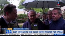 Elon Musk visita kibutz donde secuestraron a una pequeña estadounidense