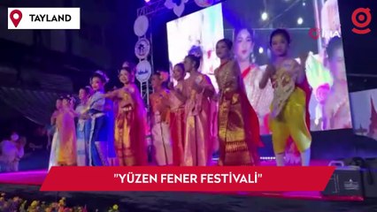 Tayland'da "Yüzen Fener Festivali" renkli görüntüler oluşturdu