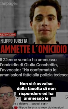 Filippo Turetta ammette dinanzi al GIP durante l’interrogatorio di garanzia di aver ucciso Giulia Cecchettin