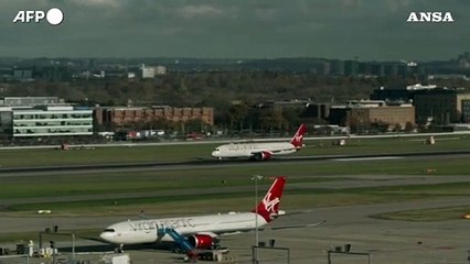 Decollato da Londra primo volo transatlantico con carburante green