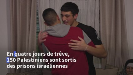 "Une joie indescriptible", pour un ex-prisonnier palestinien de retour chez lui