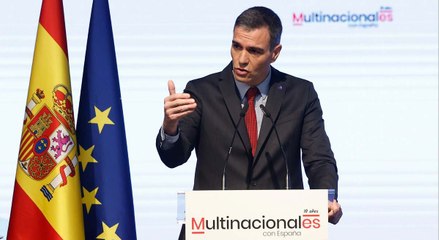 Sánchez defiende ante multinacionales su apuesta por "paz social y convivencia"