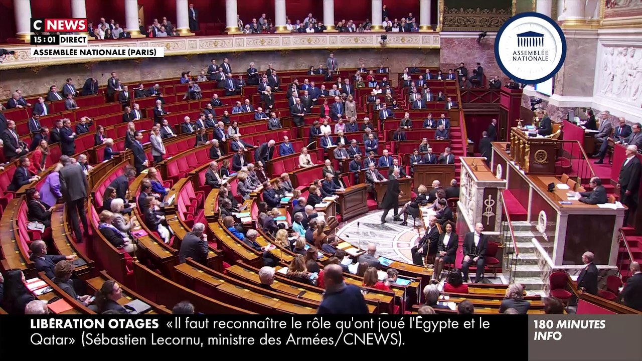 L'Assemblée nationale a observé une minute de silence en hommage à Thomas,  tué à Crépol, dans la Drôme - Elisabeth Borne: "Nous ne laisserons rien passer"