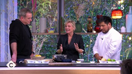 Anne Élisabeth-Lemoine reçoit le chef Melio Oriundo Chavez et Garou dans C à vous