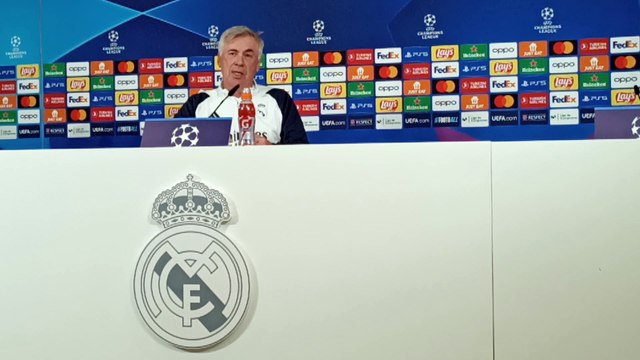 Carlo Ancelotti, en la previa del partido de Champions League ante el Nápoles