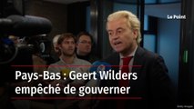 Pays-Bas : Geert Wilders empêché de gouverner