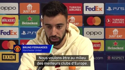 Man. United - B. Fernandes : "Nous voulons être au milieu des meilleurs clubs d'Europe"
