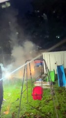 Fireworks Unexpectedly Go Boom in the Backyard