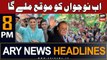 ARY News 8 PM Headlines 28th Nov 2023 | Maryam Nawaz vows to take youth on board