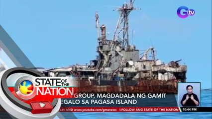 Civilian group, magdadala ng gamit at regalo sa PAGASA Island | SONA