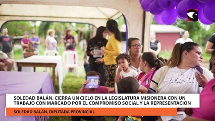 Soledad Balán, cierra un ciclo en la Legislatura Misionera con un trabajo con marcado por el compromiso social y la representación