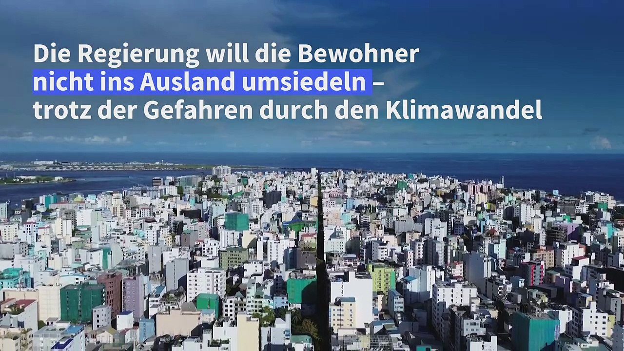 Steigender Meeresspiegel: Malediven durch Klimawandel in Gefahr