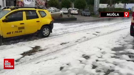 Bodrum'da yollardaki beyaz köpük merak uyandırdı