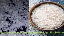 Export And Import Best Basmati D-98 And Pk-198 Rice