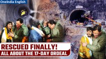 Uttarkashi Tunnel Rescue: Worker rescued successfully| Uttarkashi Tunnel Collapse Timeline| Oneindia
