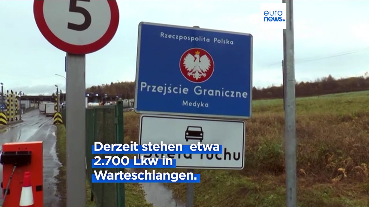 2700 Lkw warten an polnisch-ukrainischer Grenze