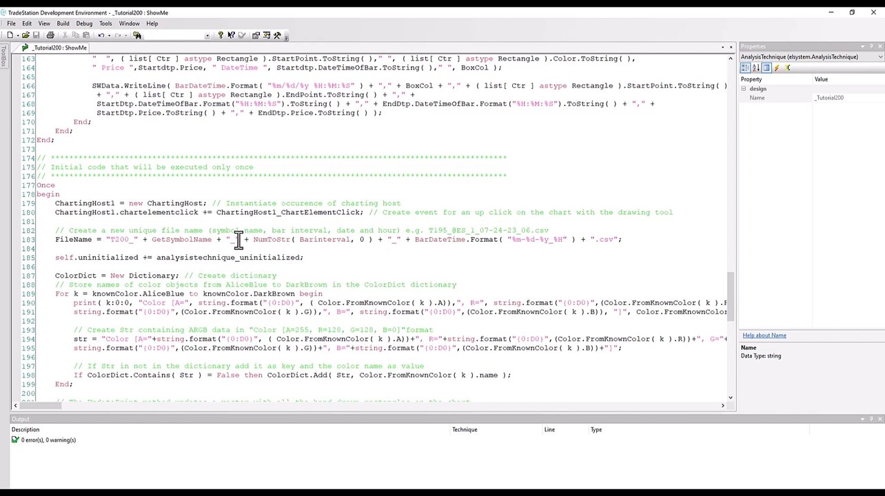 Tutorial 200 | Saving drawing object information in CSV files