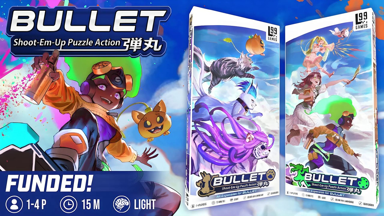 BULLET UNIVERSE - Feline & artistic heroines join the real-time, SHMUP-inspired, puzzle-battle game