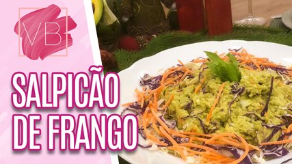 Aprenda um SALPICÃO DE FRANGO com MAIONESE DE ABACATE para o Natal - Você Bonita (28/11/2023)