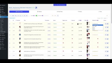 Bulk edit and update the shipping class for products in a designated woocommerce category
