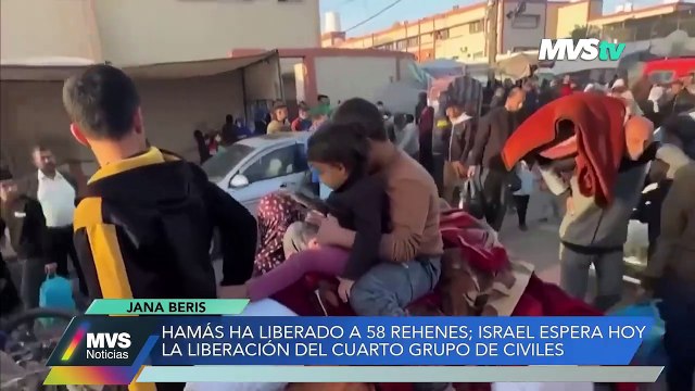 Hamás ha liberado a 58 rehenes; Israel espera hoy la libreación del cuarto grupo de civiles