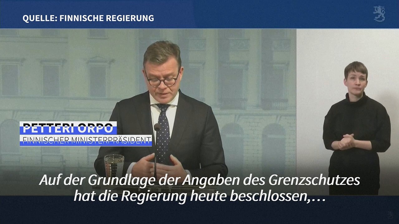 Finnland schließt Grenze zu Russland