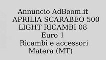 APRILIA SCARABEO 500 LIGHT RICAMBI 08