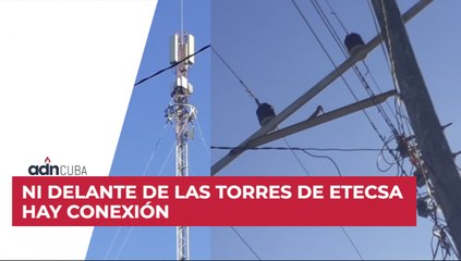 Ni delante de las torres de Etecsa hay conexión. Denuncia ciudadana.
