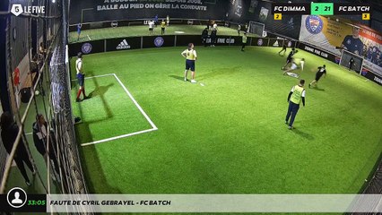 Faute de Cyril GEBRAYEL - FC BATCH