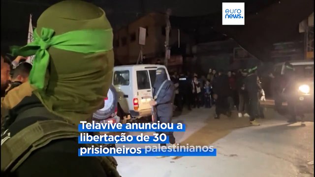 Exército israelita anuncia libertação de dez reféns israelitas e dois estrangeiros pelo Hamas