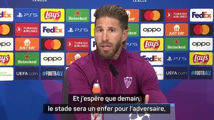 Séville - Sergio Ramos : "J'espère que demain, le stade sera un enfer pour l'adversaire"