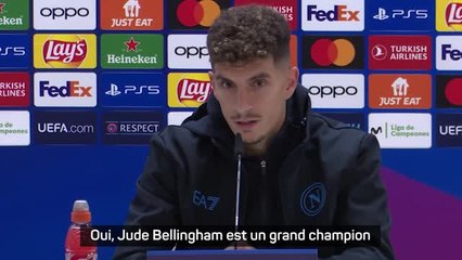 Naples - Di Lorenzo : "Bellingham est un grand champion"
