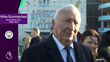 Manchester City legends honoured with statue outside the Etihad