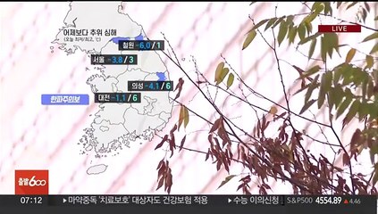 [날씨] 전국 곳곳 영하권 추위…서쪽 중심 약한 눈