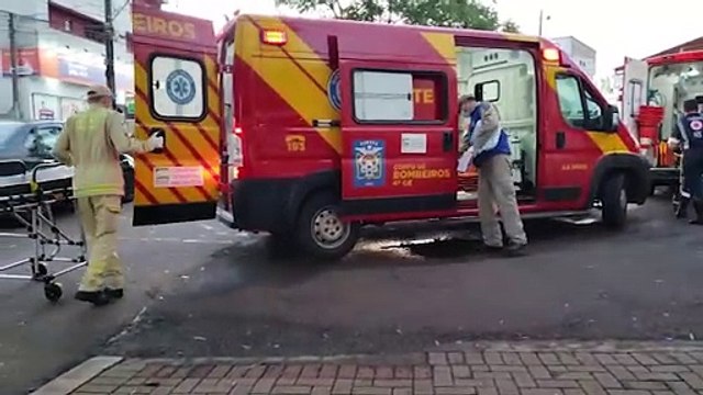 Adolescente fica ferido em acidente na Rua Guilherme Piovesan