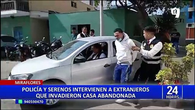 Miraflores: investigan situación migratoria de extranjeros detenidos por invadir casa abandonada