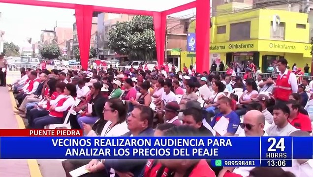 Puente Piedra: vecinos realizan audiencia pública contra peaje chillón