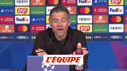 Luis Enrique : « On méritait de gagner » - Foot - C1 - PSG
