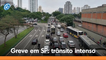 Greve em SP: capital tem trânsito acima da média
