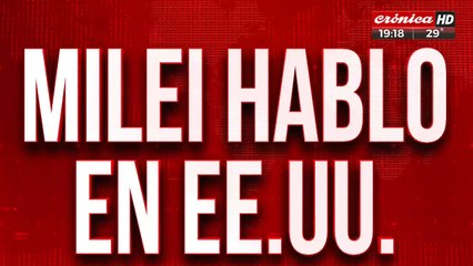 Milei habló en EE.UU: "La reunión fue excelente"