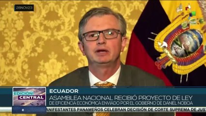 Nuevas autoridades en Ecuador califican de grave y alarmante la situación económica de la nación