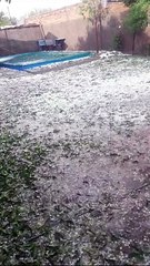Granizo en Los Campamentos (Rivadavia)