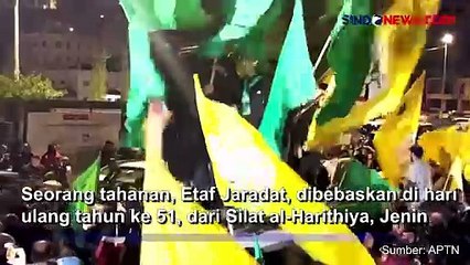 Bus Tahanan Israel yang Telah Dibebaskan Disambut Warga dan Kerabat di Ramallah