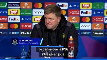 Howe : “Le PSG a très bien joué”