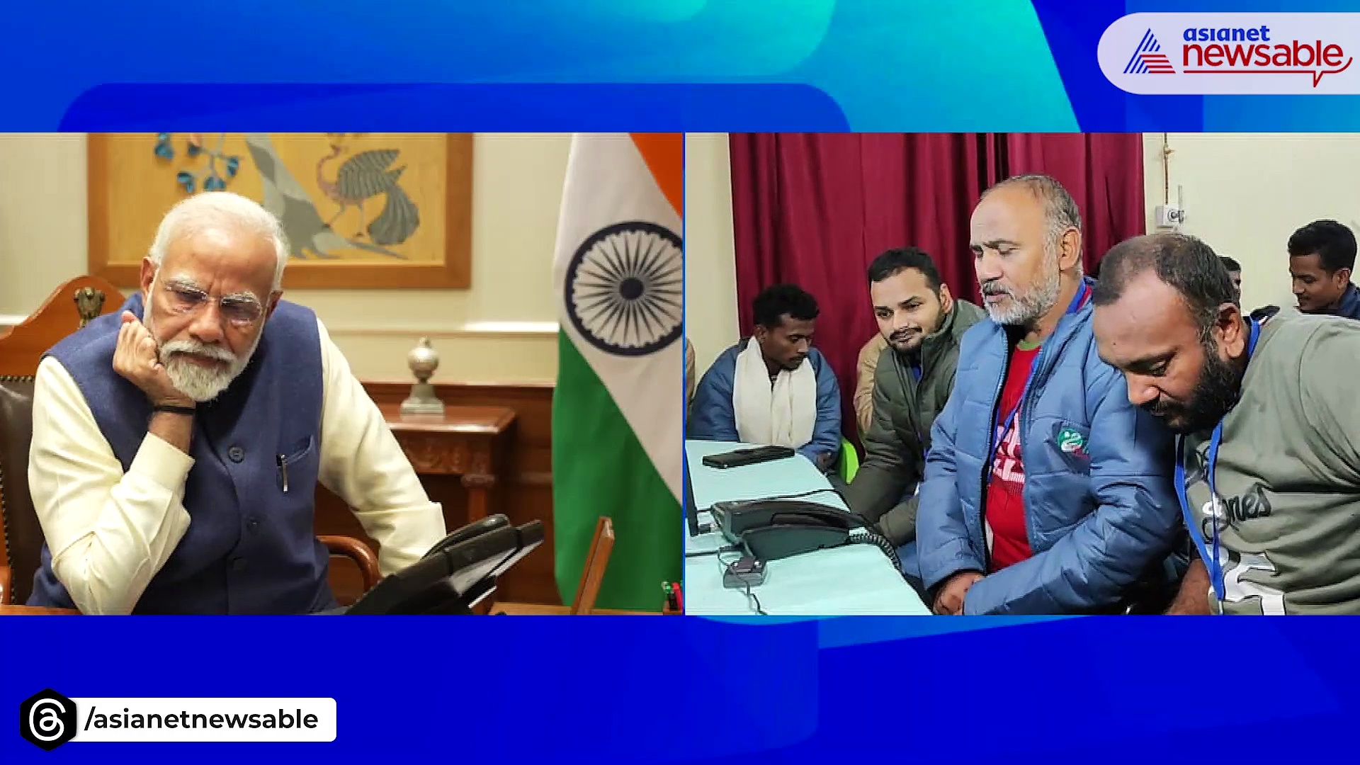 WATCH: PM Modi's heartfelt call to 41 rescued workers from Uttarakhand tunnel collapse