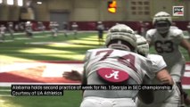 Alabama holds second practice of week for No. 1 Georgia in SEC championship