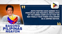 PBBM, hinikayat ang mga Pilipino na suportahan ang peace negotiation ng pamahalaan at NDFP